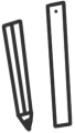 black straw icon